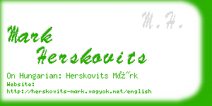 mark herskovits business card